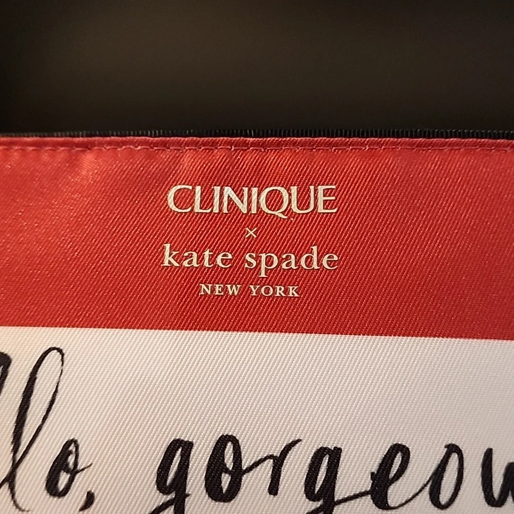NWOT Clinique x Kate Spade Hello, Gorgeous Makeup Bag